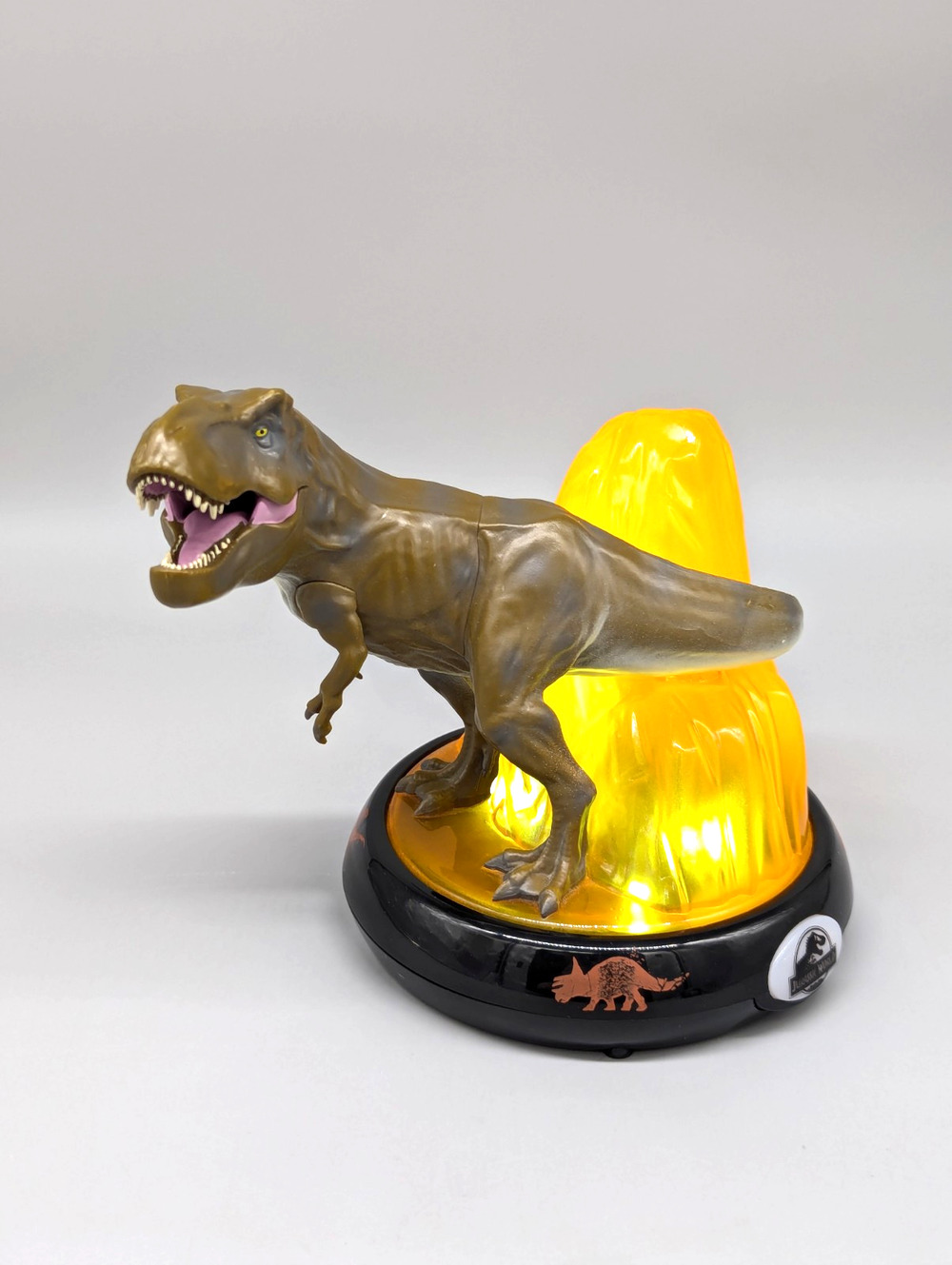 Jurassic World Park Dinosaur T Rex Night Light Volcano 2019 Works Great
